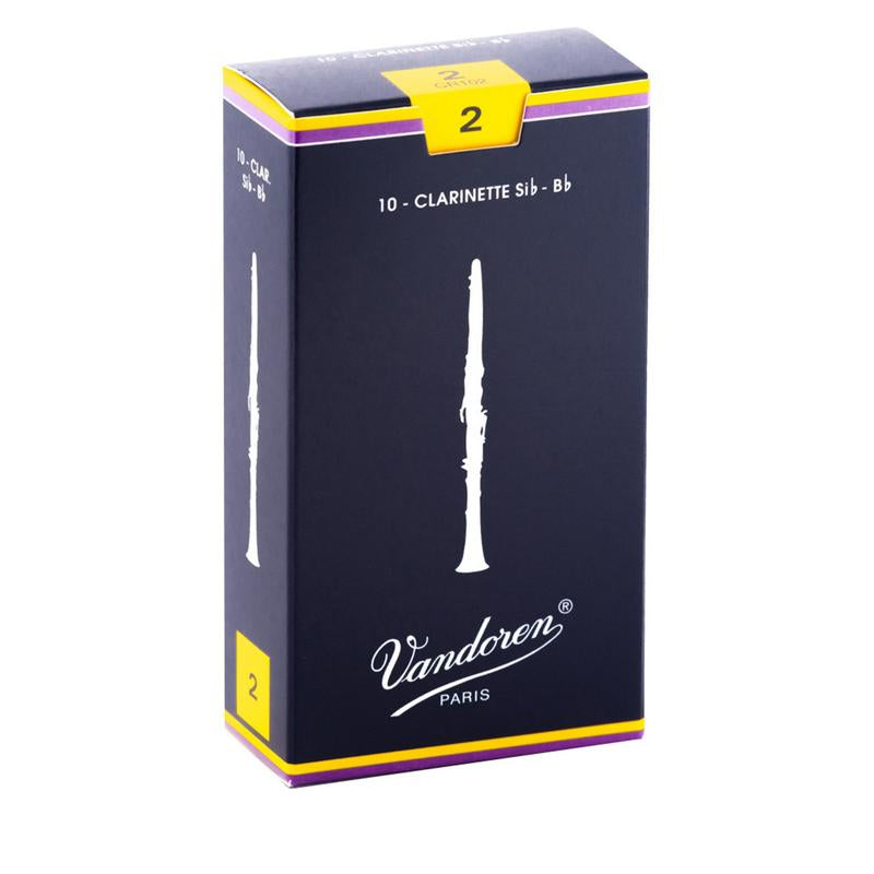 Traditional Bb Clarinet Reeds – 10-Pack by Vandoren