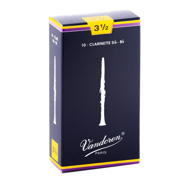 Traditional Bb Clarinet Reeds – 10-Pack by Vandoren
