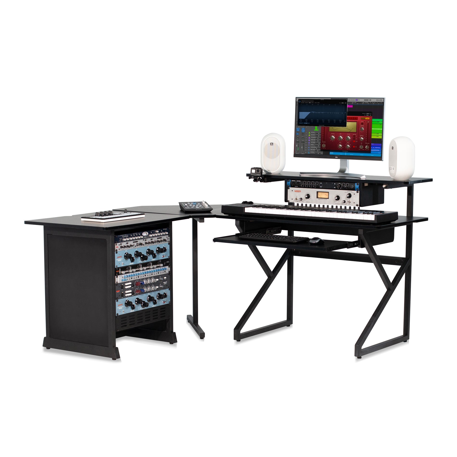 Studio Desk Content Creator Series Complete Desk Set (Black)
