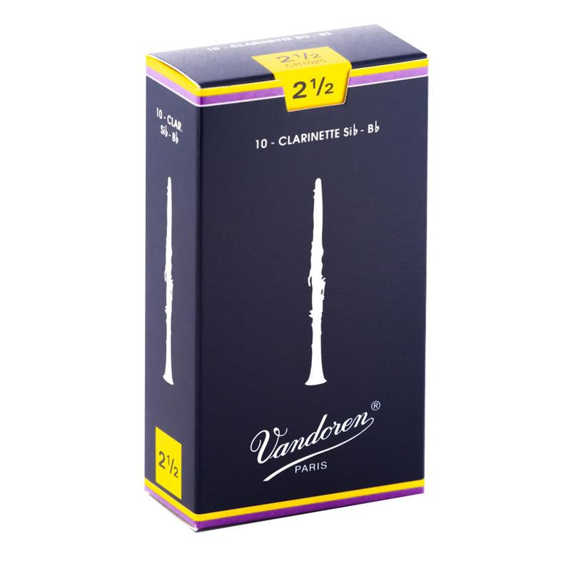 Traditional Bb Clarinet Reeds – 10-Pack by Vandoren