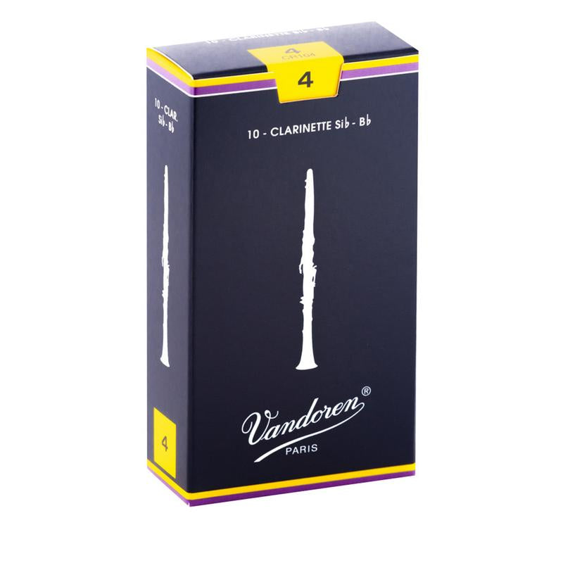 Traditional Bb Clarinet Reeds – 10-Pack by Vandoren