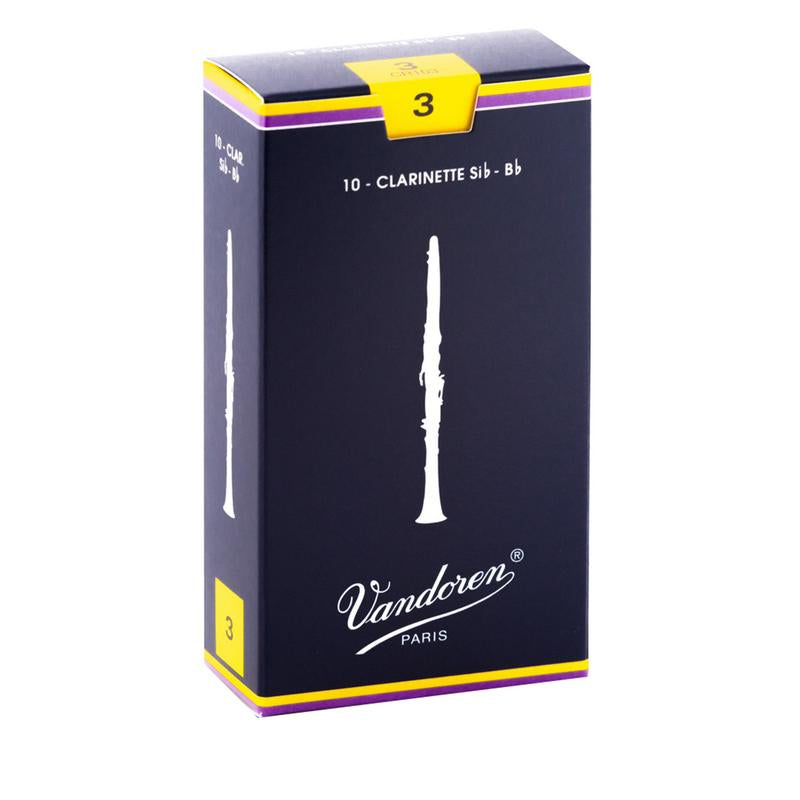 Traditional Bb Clarinet Reeds – 10-Pack by Vandoren