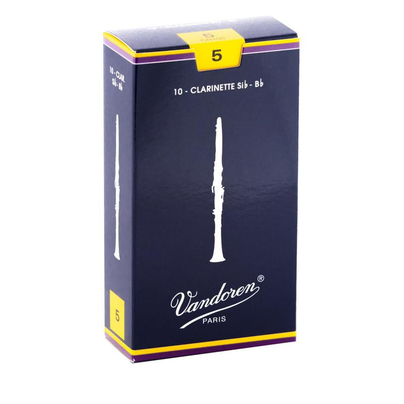 Traditional Bb Clarinet Reeds – 10-Pack by Vandoren