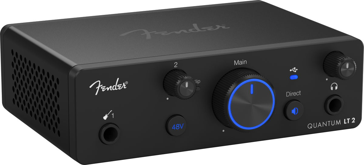 Fender Quantum LT 2 USB-C Audio Interface – Portable Recording for Creators & Home Studios