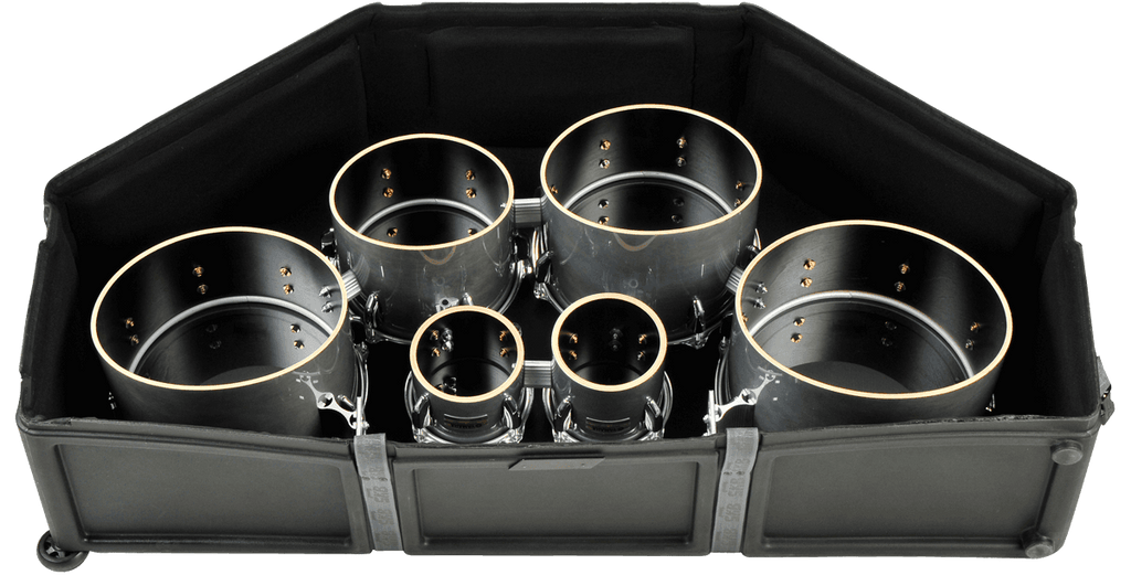 SKB 1SKB-DM0234 Marching Quad / Quint Drum Case – Roto-Molded with Wheels