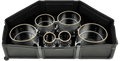 SKB 1SKB-DM0234 Marching Quad / Quint Drum Case – Roto-Molded with Wheels