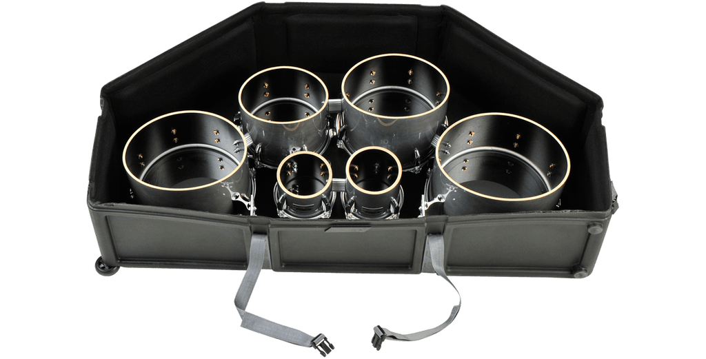 SKB 1SKB-DM0234 Marching Quad / Quint Drum Case – Roto-Molded with Wheels