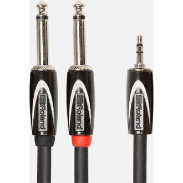 Roland RCC-10-3528V2 | 1/8" Stereo Mini to Dual 1/4" Mono Audio Cable – 10 ft