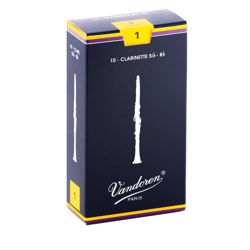 Traditional Bb Clarinet Reeds – 10-Pack by Vandoren